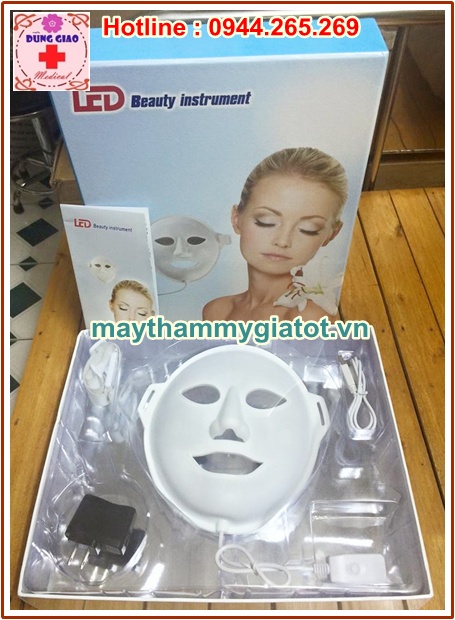 Mặt nạ ánh sáng sinh học 3 màu cao cấp giúp trẻ hóa làn da