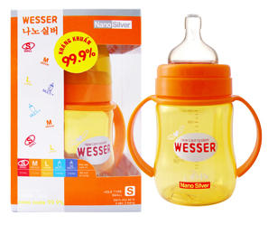 Bình sữa Wesser Nano Silver 180ml