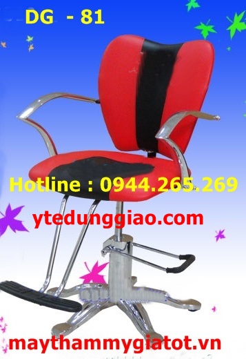 Ghế cắt tóc nữ tay mạ DG - 81