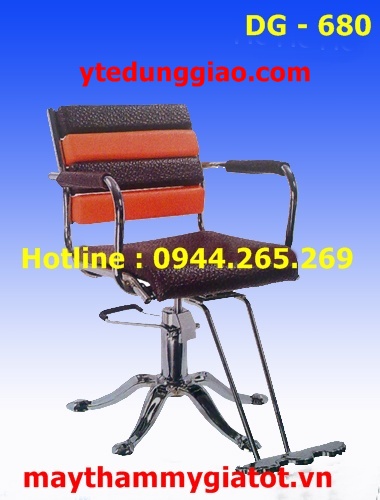 Ghế cắt tóc nữ nữ tay sắt DG - 680