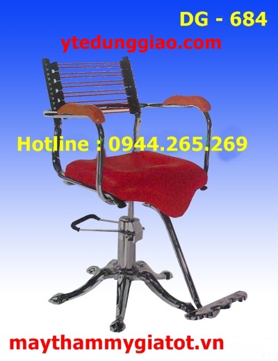 Ghế cắt tóc nữ nữ tay sắt DG - 684