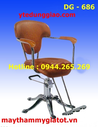 Ghế cắt tóc nữ nữ tay sắt DG - 686