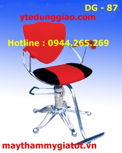 Ghế cắt tóc nữ tay sắt có đệm DG - 87