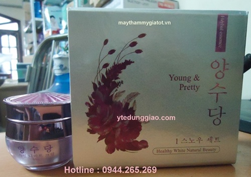 Kem dưỡng trắng da Young Pretty Hàn Quốc, trị nám tàn nhang, ngăn ngừa lão hóa.