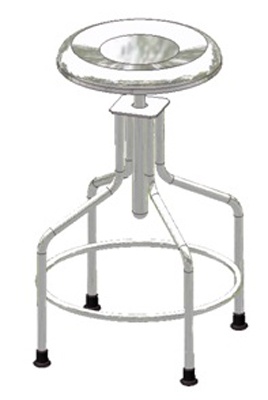 Ghế xoay inox 4 chân 