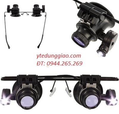 kính lúp có ngọng và có đèn