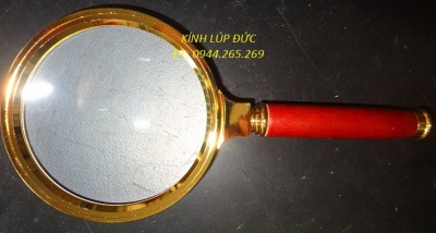 Kính lúp Đức MS-02 tay cầm gỗ đỏ 