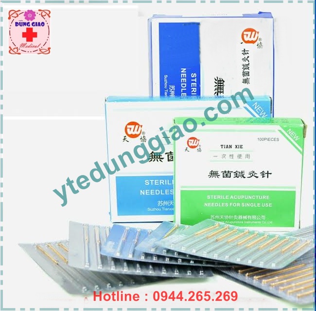 Kim châm cứu cao cấp vô trùng dạng vỉ